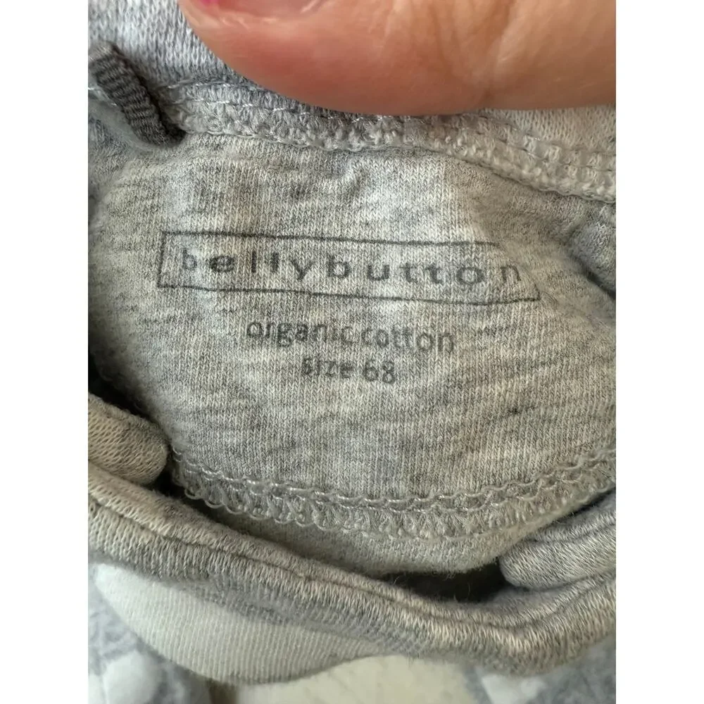Bellybutton Baby Gray Cloud Romper Coverall One Piece Size 68 or 6 months